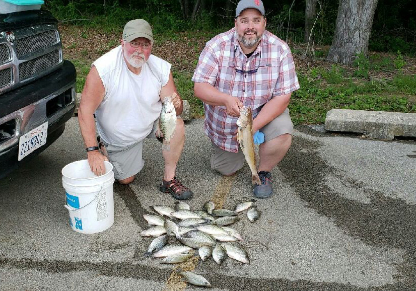 Crappie and Walleye caught in Lake Shelbyville
